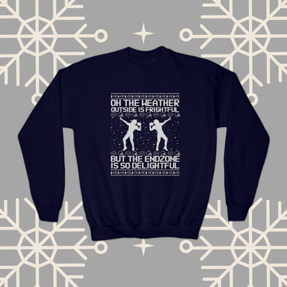 Youth Christmas Football Sweatshirt, Kids Football Ugly Christmas , Funny Christmas , Football Christmas Gifts