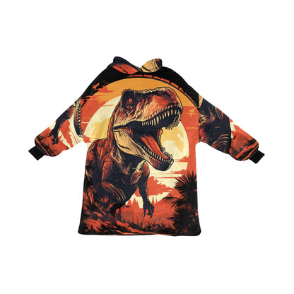 Kids Blanket Hoodie Dinosaur Godzilla Gojira Kaiju