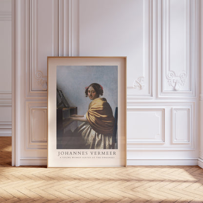 Johannes Vermeer Poster, Vintage Gallery Art Print, Vermeer Print, Famous Art, Vintage Museum Print, Vermeer Vintage Wall Art, Ideal Gift