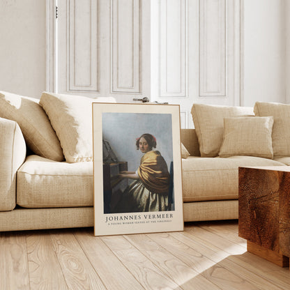Johannes Vermeer Poster, Vintage Gallery Art Print, Vermeer Print, Famous Art, Vintage Museum Print, Vermeer Vintage Wall Art, Ideal Gift