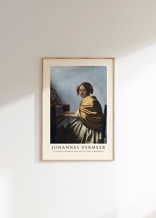 Johannes Vermeer Poster, Vintage Gallery Art Print, Vermeer Print, Famous Art, Vintage Museum Print, Vermeer Vintage Wall Art, Ideal Gift