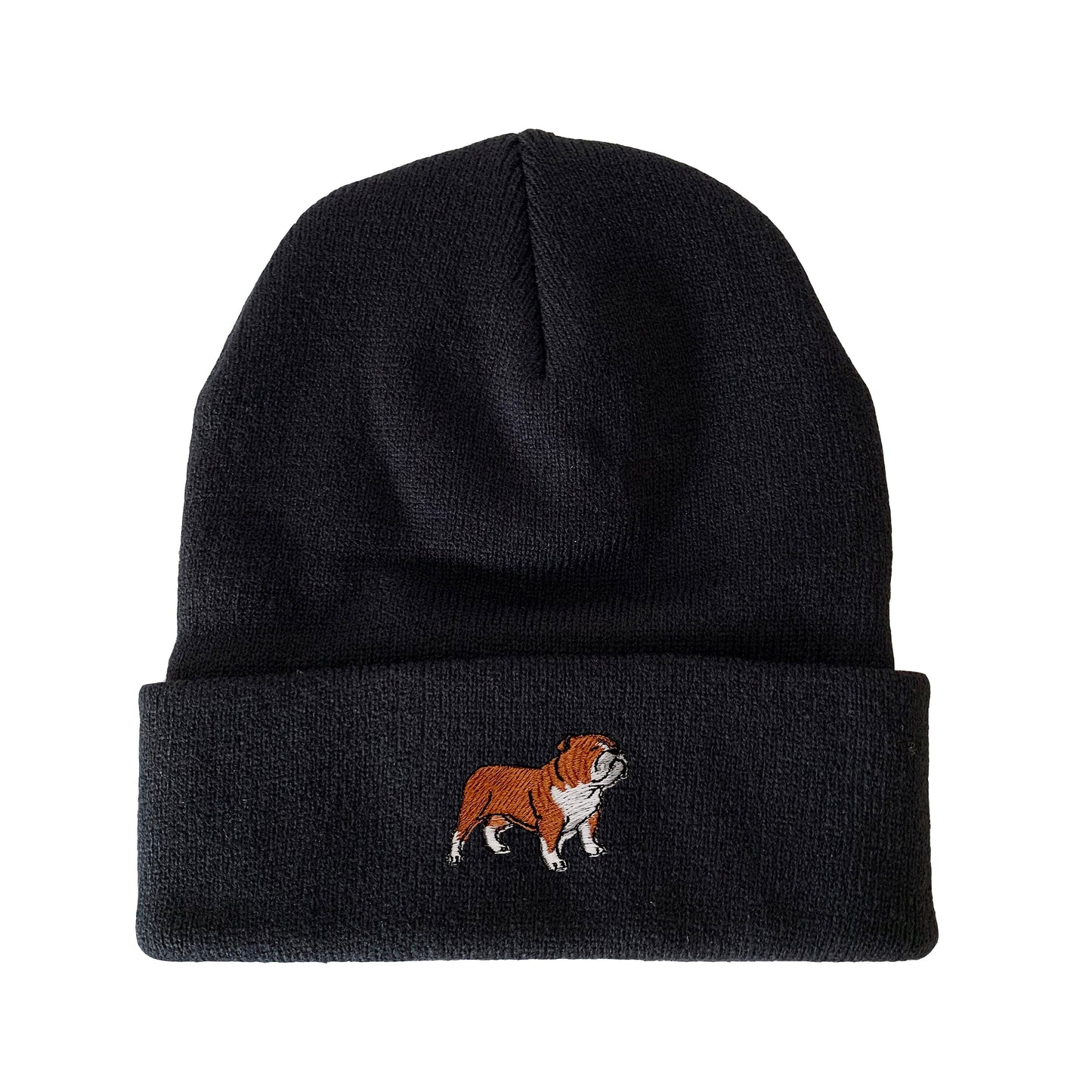 Bulldog Embroidered Beanie Dog Beanie Winter Beanie