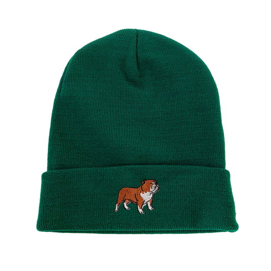 Bulldog Embroidered Beanie Dog Beanie Winter Beanie