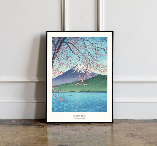Japanese Poster, Japanese art print, Kawase Hasui Print, Japanese VIntage Wall Art, Japanese woodblock print, Mount Fuji Wall art Decor