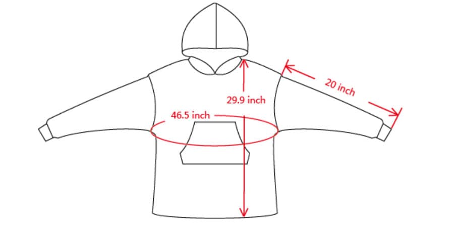 Kids Blanket Hoodie Manga Mangas