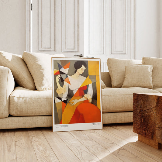 Pablo Picasso Poster, Abstract Vintage Art Print, Minimalist Gift Idea, Famous Artist Print, Gallery Picasso Print, Exhibition Line Art