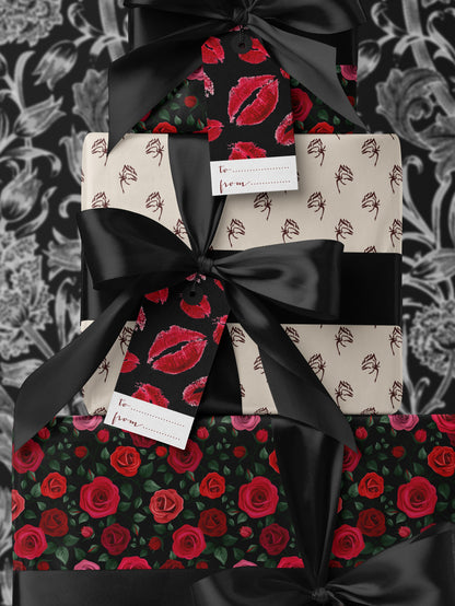 Lovely Design Wrapping Paper Rose Gift Wrap Wedding Gift Wrapping Paper Floral Drawer Liner Paper Holiday Gift Wrap Paper Craft Supplies