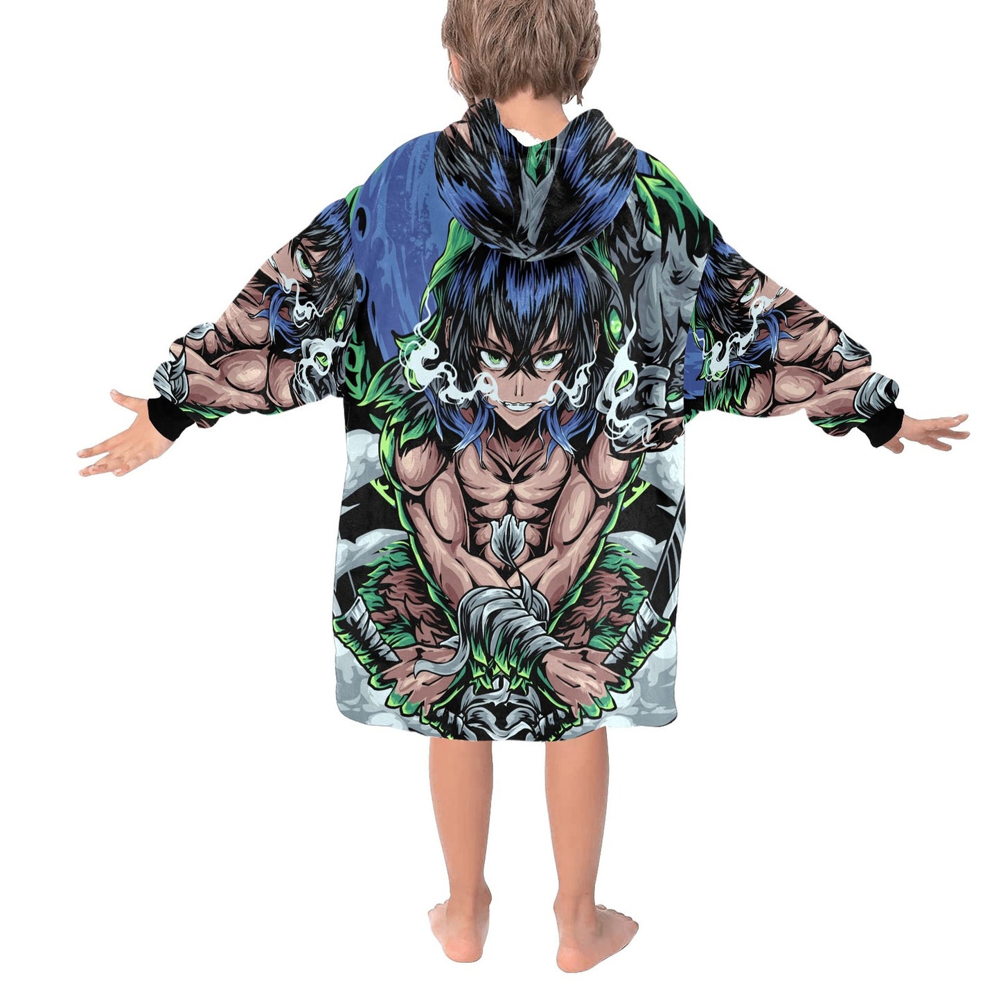 Kids Blanket Hoodie Manga Mangas