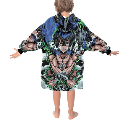 Kids Blanket Hoodie Manga Mangas