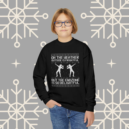 Youth Christmas Football Sweatshirt, Kids Football Ugly Christmas , Funny Christmas , Football Christmas Gifts
