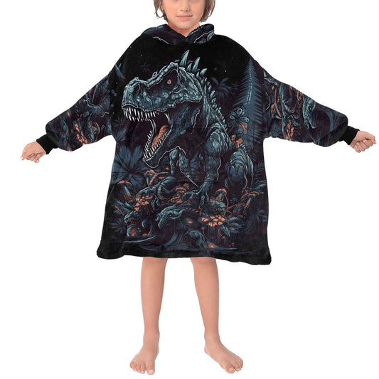 Kids Blanket Hoodie Dinosaur Godzilla Gojira Kaiju