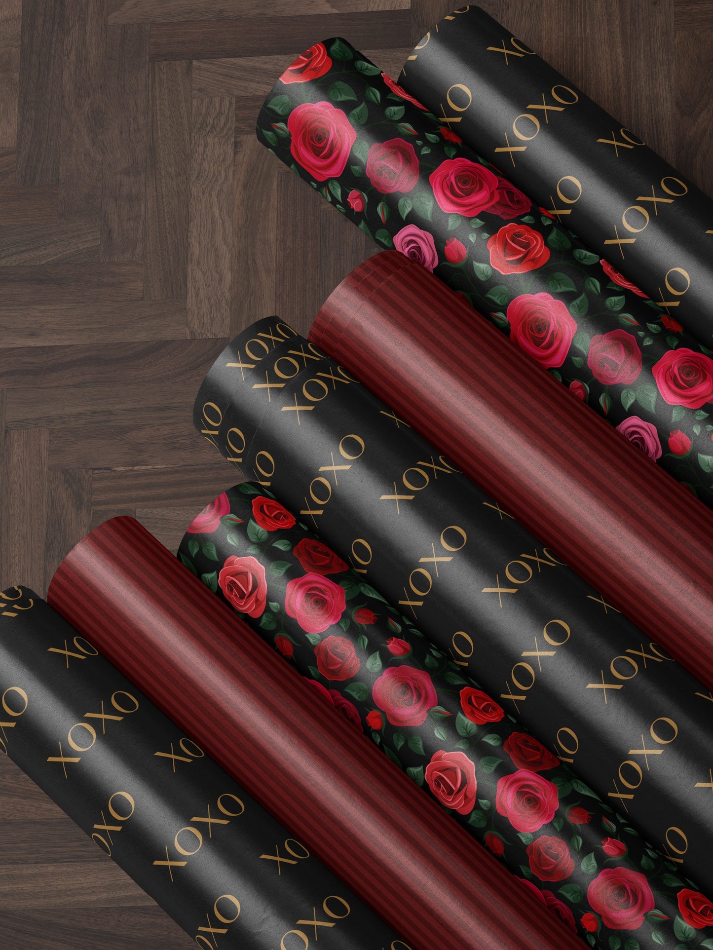 XOXO Wrapping Paper Love Gift Wrap for Special Occasion Wrapping Paper Wedding Gift for Valentines Day Gift for Her Date Night Gift