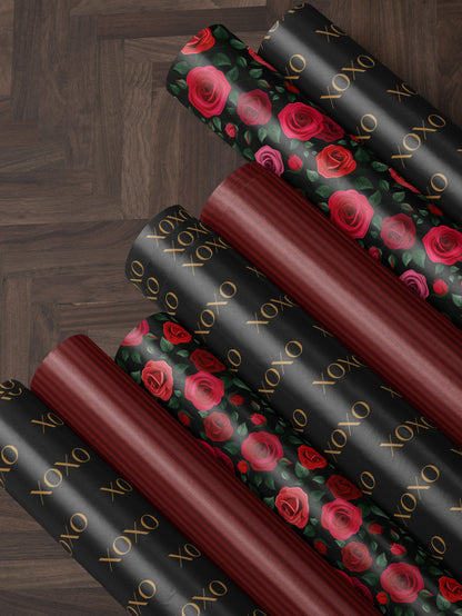 XOXO Wrapping Paper Love Gift Wrap for Special Occasion Wrapping Paper Wedding Gift for Valentines Day Gift for Her Date Night Gift