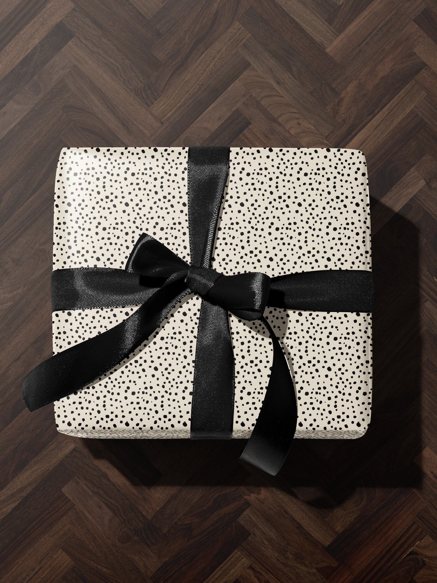 Spot Wrapping Paper Dalmatian Gift Wrap Animal Print Wrapping Paper Elegant Gift Wrap Birthday Gift Wrap Special Occasion Gift Wrap Black