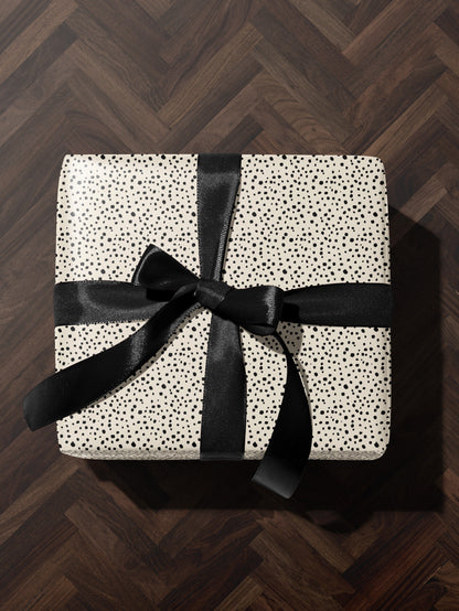 Spot Wrapping Paper Dalmatian Gift Wrap Animal Print Wrapping Paper Elegant Gift Wrap Birthday Gift Wrap Special Occasion Gift Wrap Black