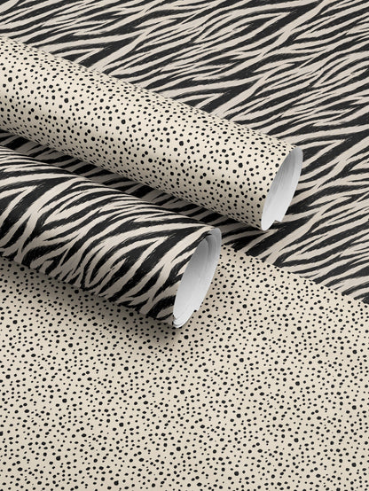 Spot Wrapping Paper Dalmatian Gift Wrap Animal Print Wrapping Paper Elegant Gift Wrap Birthday Gift Wrap Special Occasion Gift Wrap Black