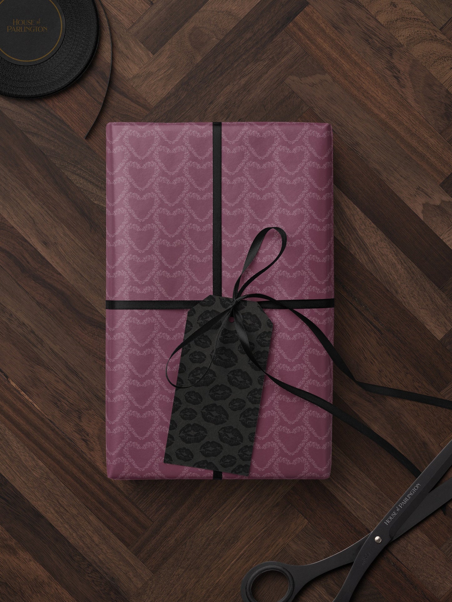 Purple Heart Wrapping Paper Heart Gift Wrap Valentine Gift Wrap Elegant Gift Wrap Love Gift Wrap Galentine Wrapping Paper Wedding Gift Wrap