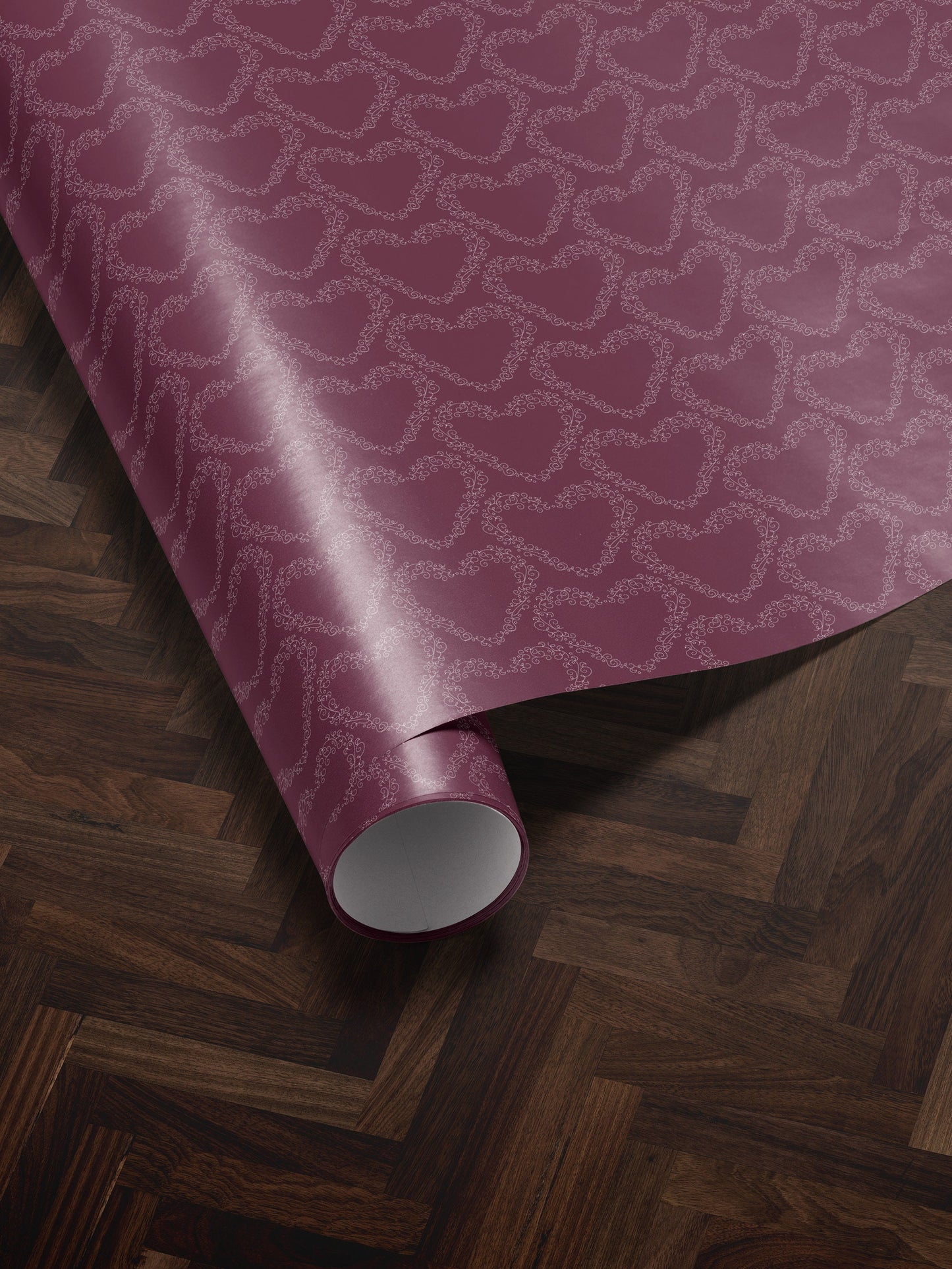 Purple Heart Wrapping Paper Heart Gift Wrap Valentine Gift Wrap Elegant Gift Wrap Love Gift Wrap Galentine Wrapping Paper Wedding Gift Wrap