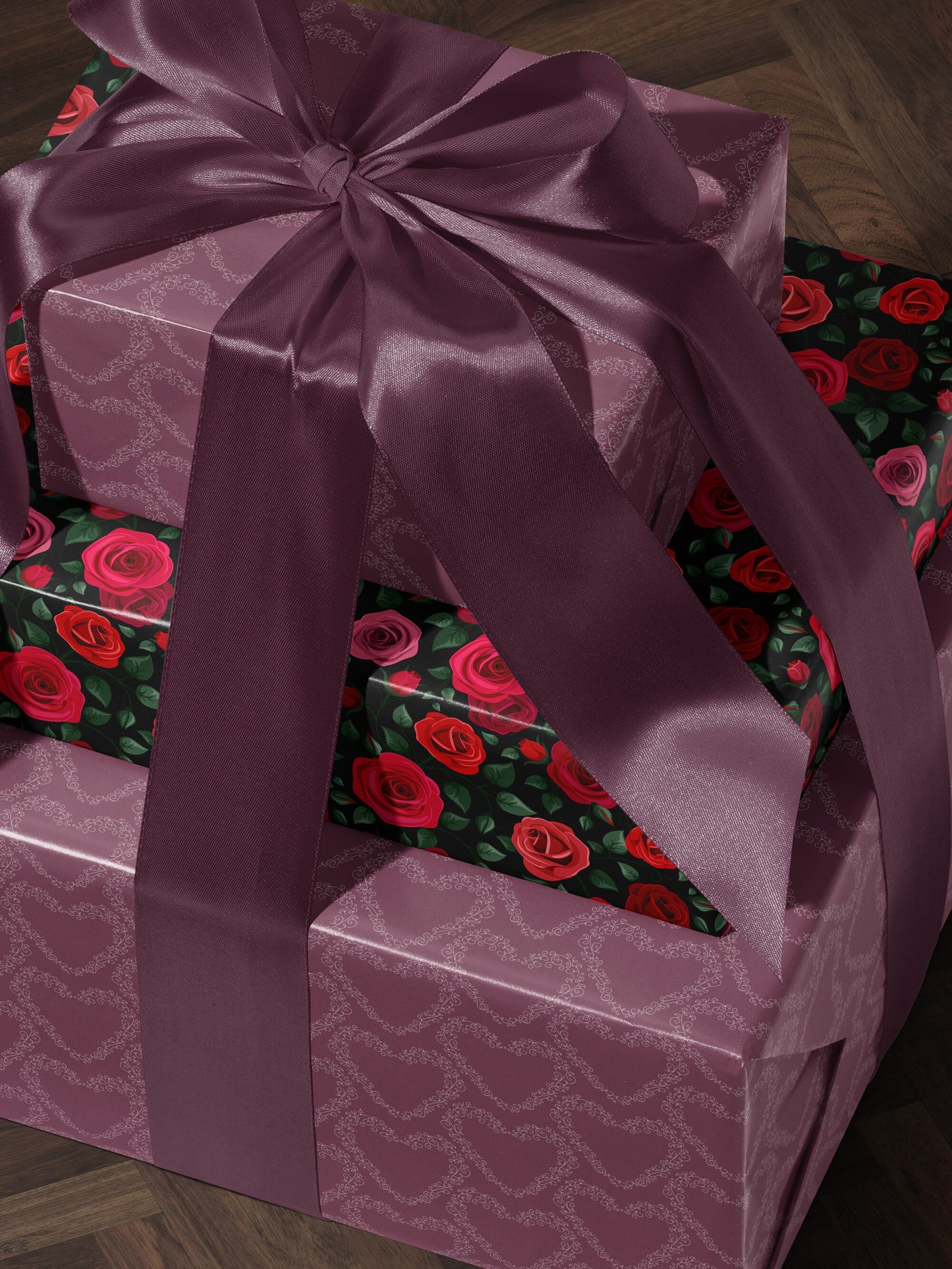 Purple Heart Wrapping Paper Heart Gift Wrap Valentine Gift Wrap Elegant Gift Wrap Love Gift Wrap Galentine Wrapping Paper Wedding Gift Wrap