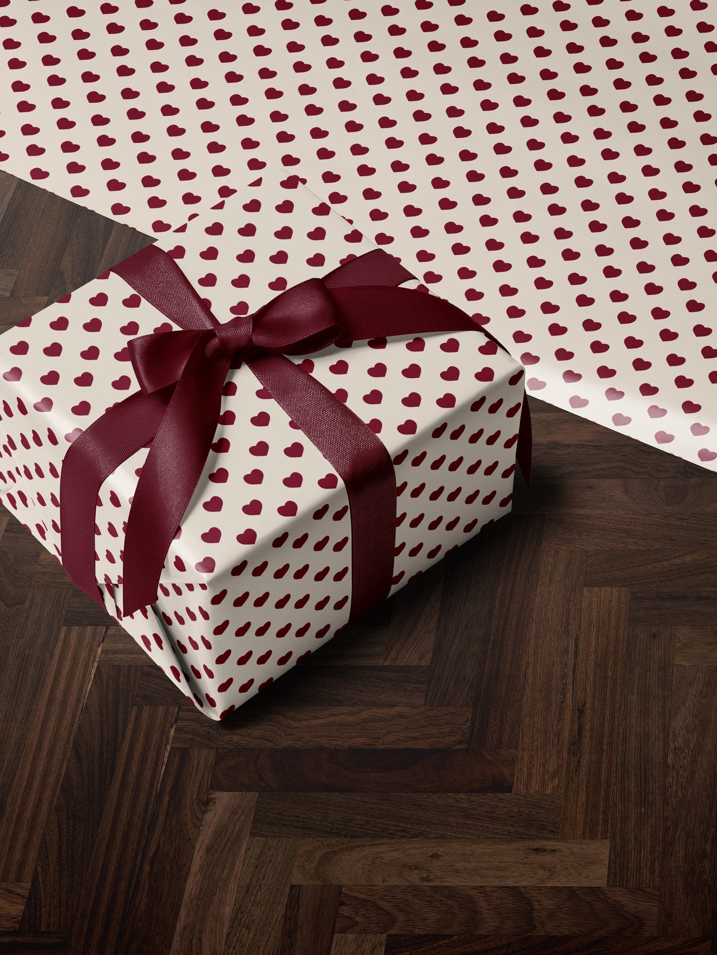 Heart Wrapping Paper Valentine Gift Wrap Love Gift Wrap Cute Gift Wrap Classic Gift Wrap Vintage Wrapping Paper for Gift for Her