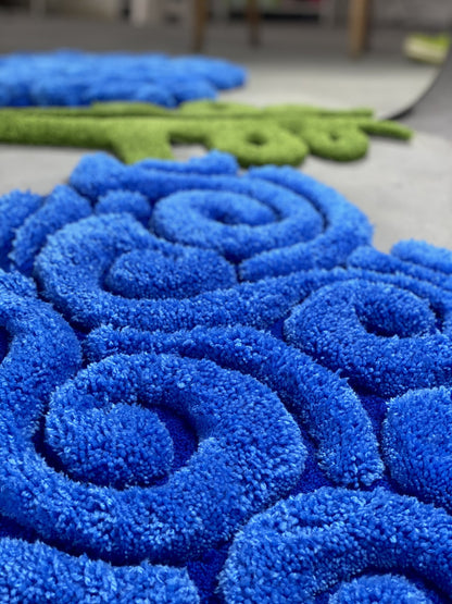 Anime themed 3D Tufted Rug, Handmade Fluffy Rug, Anime Rug, Anime Fan Gift, Plush Rug