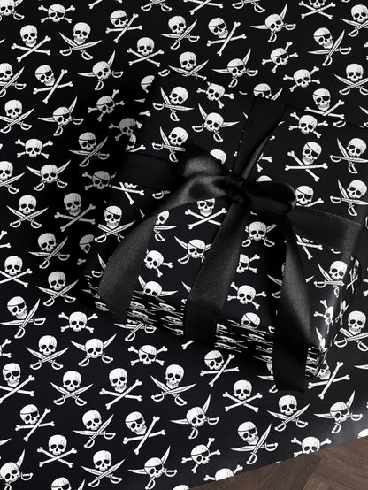 Pirate Wrapping Paper Boy Gift Wrap For Boy Wrapping Paper Birthday Gift Wrap Son Gift Wrap Skull Gift Wrap Birthday Boy Gift Wrap Pirate