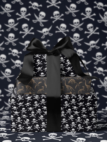 Pirate Wrapping Paper Boy Gift Wrap For Boy Wrapping Paper Birthday Gift Wrap Son Gift Wrap Skull Gift Wrap Birthday Boy Gift Wrap Pirate