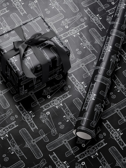 Airplane Wrapping Paper For Him Boy Gift Wrap For Boy Wrapping Paper Birthday Gift Wrap Boy Gift Wrap Baby Shower Gift Wrap Airplane