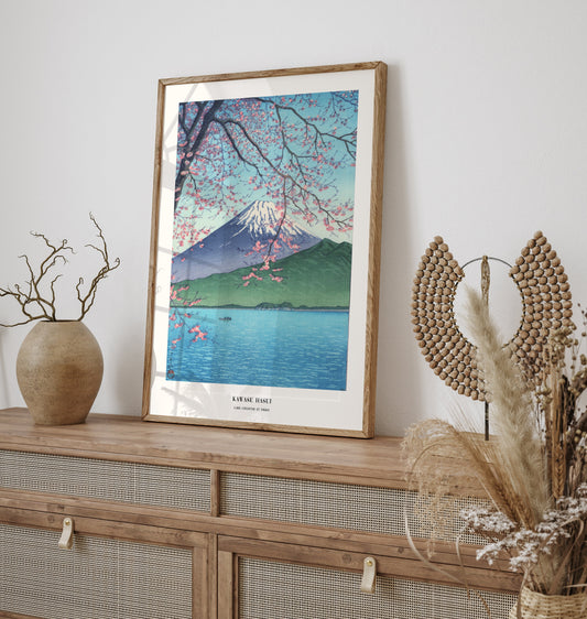 Japanese Poster, Japanese art print, Kawase Hasui Print, Japanese VIntage Wall Art, Japanese woodblock print, Mount Fuji Wall art Decor