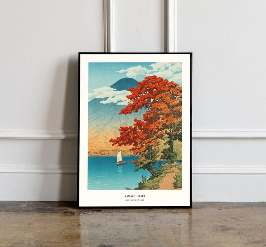 Japanese Poster, Japanese art print, Kawase Hasui Print, Japanese VIntage Wall Art, Japanese woodblock print, Mount Fuji Wall art Decor