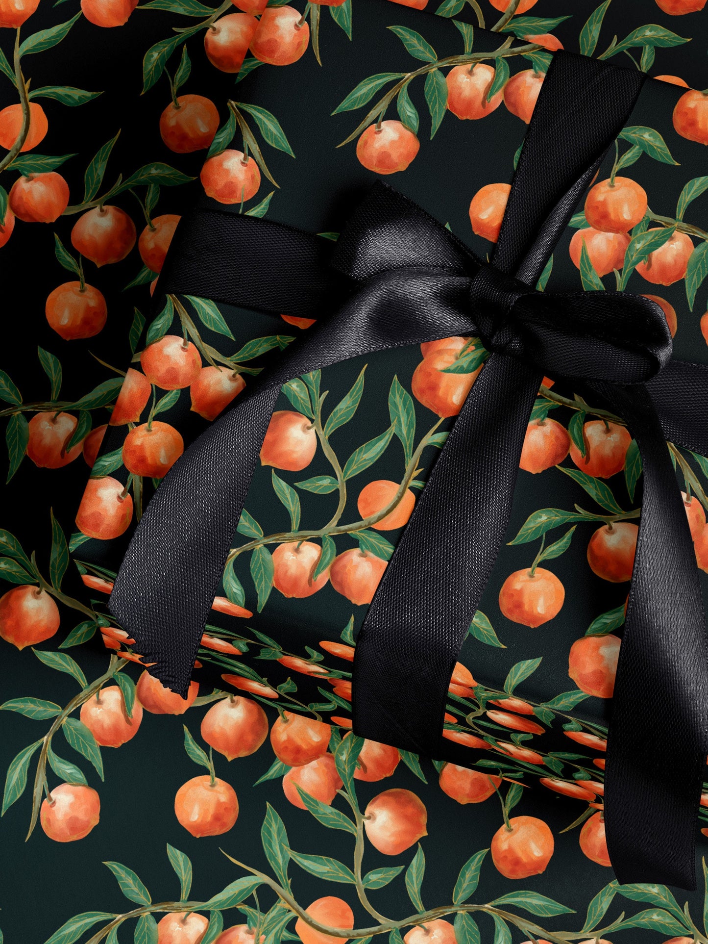 Fruit Wrapping Paper Moody Gift Wrap Orange Wrapping Paper Birthday Gift Wrap Tropical Gift Wrap Moody Wrapping Paper For Special Occasion