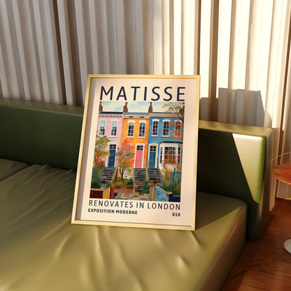 Henri Matisse London Renovation Exhibition Print - London Home, Gallery Art, Modern Classic Luxury Poster, Renovation Poster, Fun Colourful