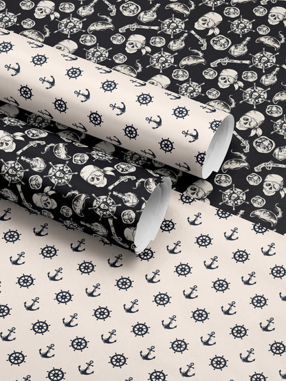 Boating Gift Wrap Paper Roll Sailboat Print Wrapping Paper Coastal Wedding Gift Nautical Gift for Him Beach Gift Idea Coastal Wrapping Paper