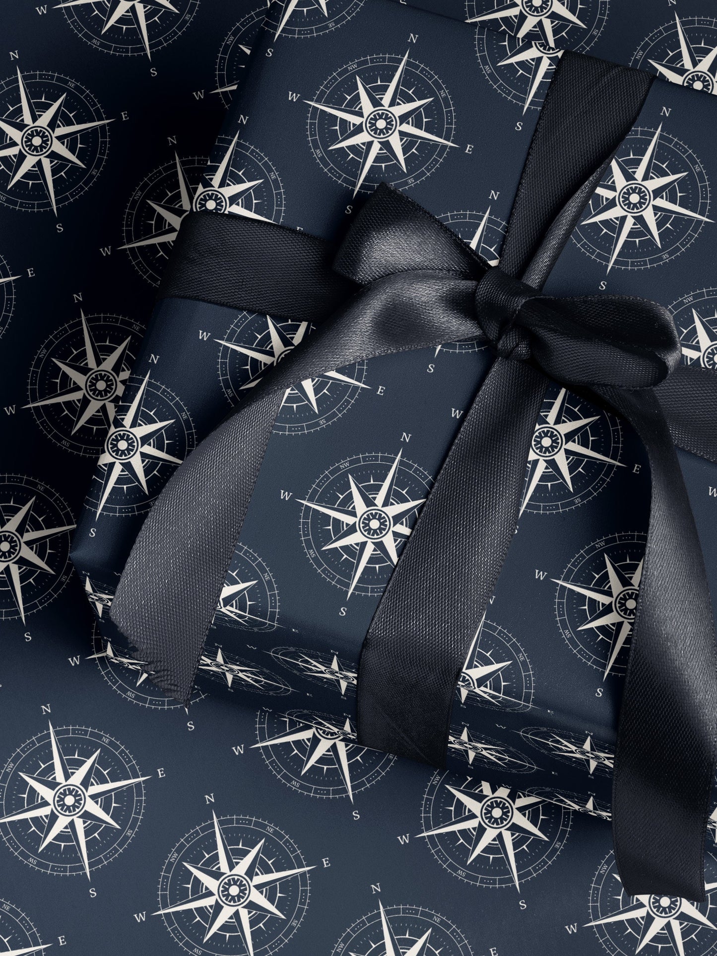 Compass Gift Wrap Compass Design Wrapping Paper Coastal Wedding Gift Idea Nautical Birthday Party Gift Dad from Son Paper Craft for Kid