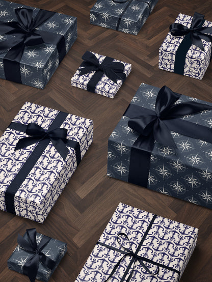 Compass Gift Wrap Compass Design Wrapping Paper Coastal Wedding Gift Idea Nautical Birthday Party Gift Dad from Son Paper Craft for Kid