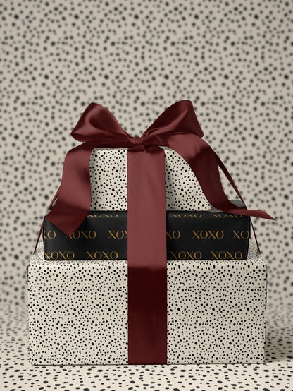 Spot Wrapping Paper Dalmatian Gift Wrap Animal Print Wrapping Paper Elegant Gift Wrap Birthday Gift Wrap Special Occasion Gift Wrap Black