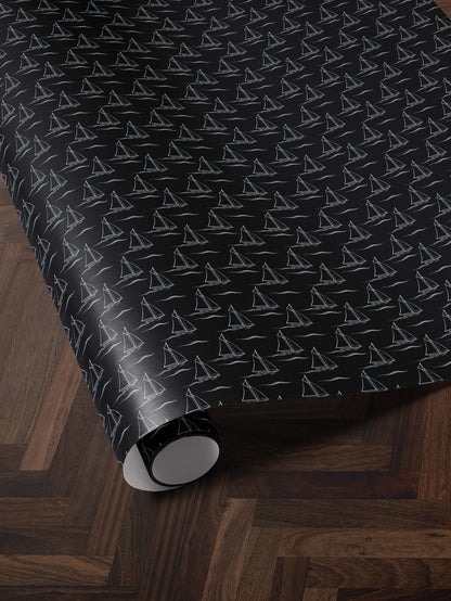 Sailboat Gift Wrap Paper Boating Gift for Men Sailboat Print Wrapping Paper Roll Yacht Gift Wrap Package Paper Sailor Gift Father Day Gift