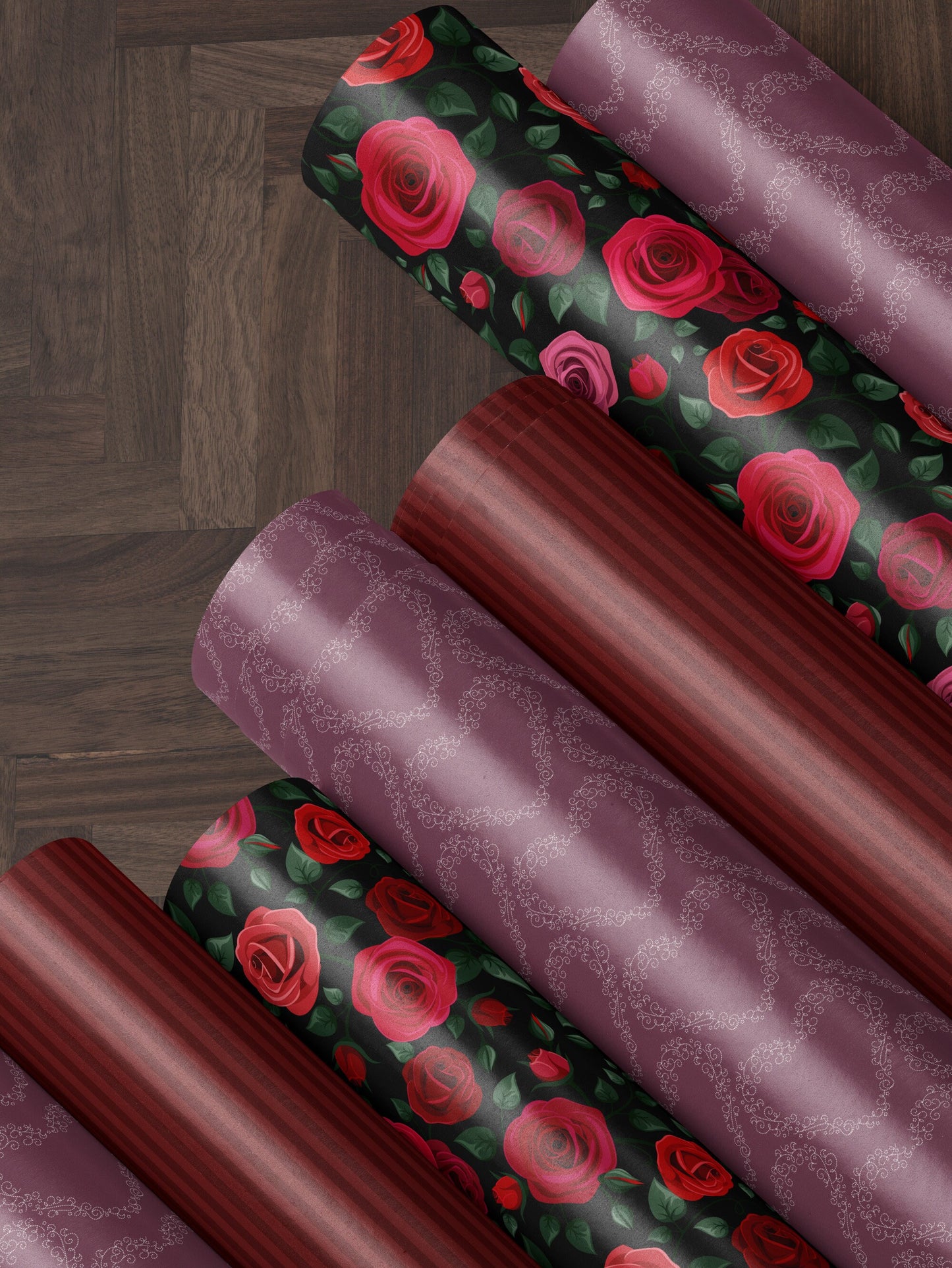 Purple Heart Wrapping Paper Heart Gift Wrap Valentine Gift Wrap Elegant Gift Wrap Love Gift Wrap Galentine Wrapping Paper Wedding Gift Wrap