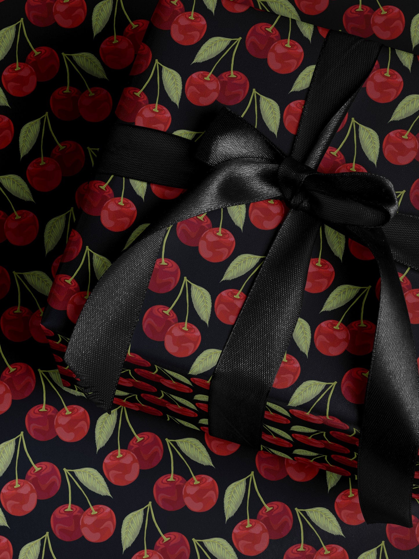 Cherry Wrapping Paper Red Gift Wrap Fruit Birthday Theme Bachelorette Party Idea Romantic Gift for Her Scrapbook Paper Gift Package for Her