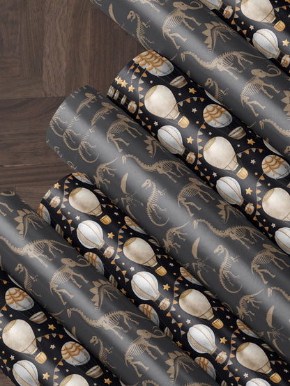 Dinosaur Wrapping Paper Boy Gift Wrap Birthday Gift Wrap Baby Shower Gift Wrap Little Boy Gift Wrap For Boy Wrapping Paper Son Gift Wrap