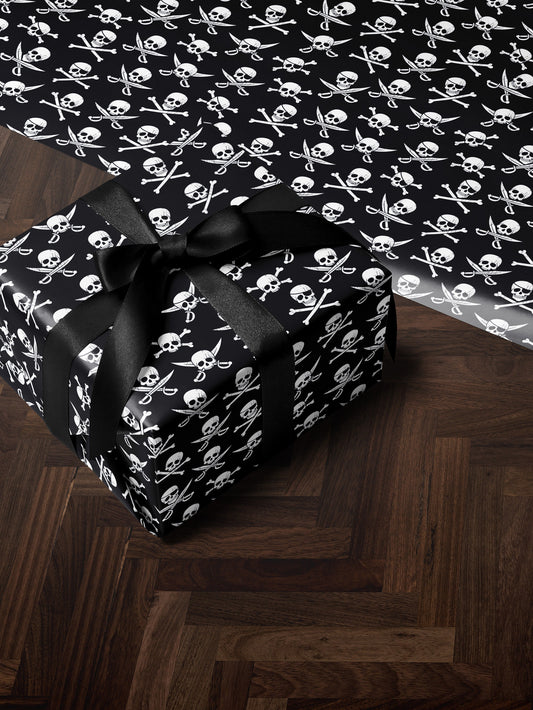 Pirate Wrapping Paper Boy Gift Wrap For Boy Wrapping Paper Birthday Gift Wrap Son Gift Wrap Skull Gift Wrap Birthday Boy Gift Wrap Pirate