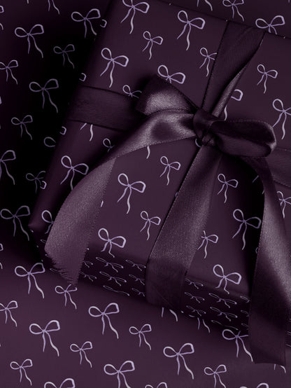 Purple Wrapping Paper Bow Gift Wrap For Her Girl Birthday Gift Wrap Girl Wrapping Paper Cute Wrapping Paper Baby Shower Girl Gift Wrap Baby