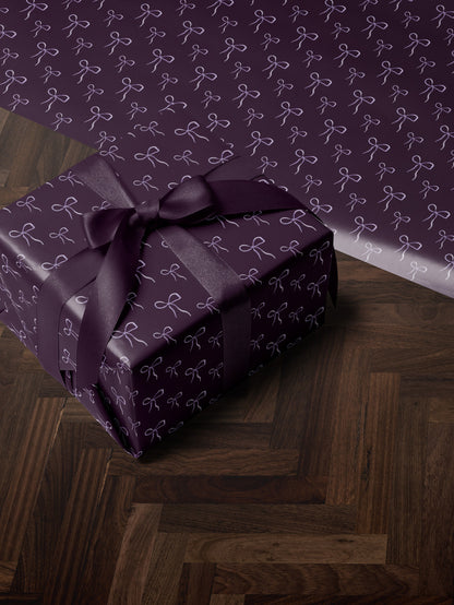 Purple Wrapping Paper Bow Gift Wrap For Her Girl Birthday Gift Wrap Girl Wrapping Paper Cute Wrapping Paper Baby Shower Girl Gift Wrap Baby