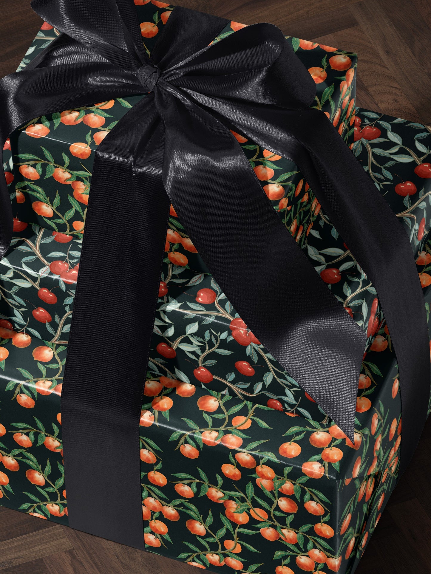 Fruit Wrapping Paper Moody Gift Wrap Orange Wrapping Paper Birthday Gift Wrap Tropical Gift Wrap Moody Wrapping Paper For Special Occasion