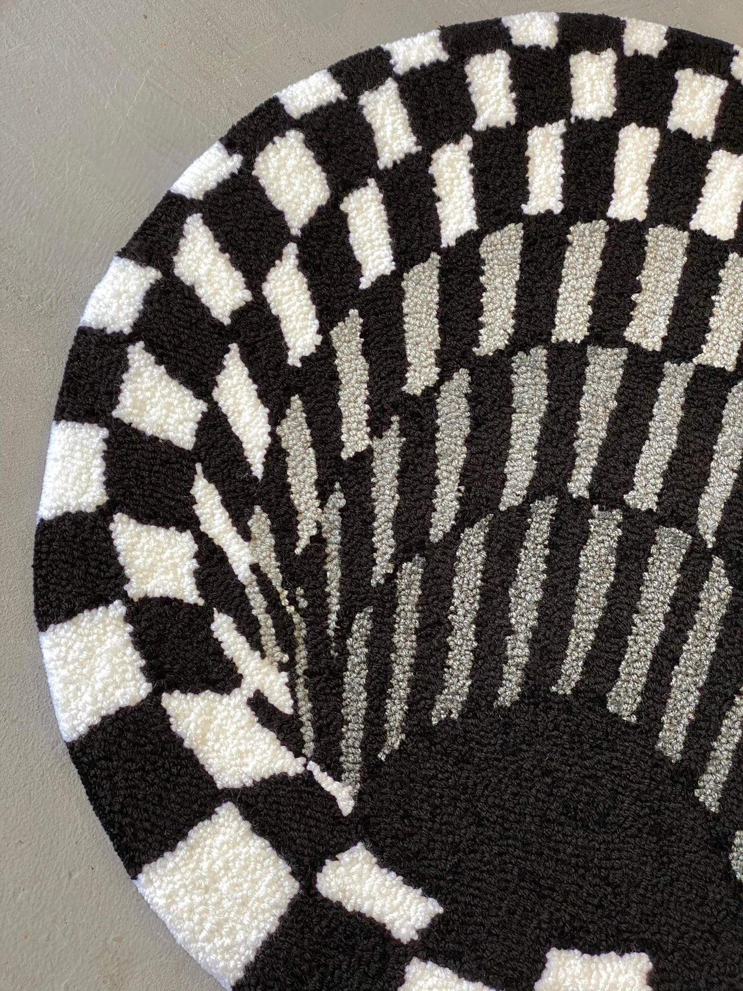 Black Hole 3D Area Rug, Optical Illusion Decor, Abstract Rug Gift, Сheckerboard Tufted Rug, Living room floor mat, Bedroom Rug, Gift For Him