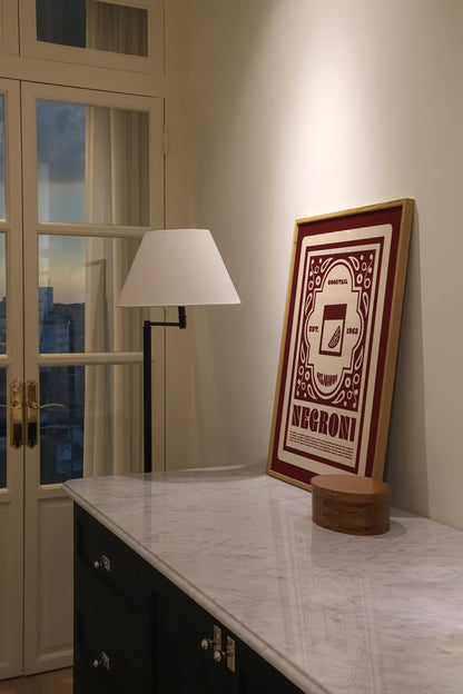 Negroni Poster, Cocktail Art, Cocktail Poster, Retro Wall Art, Art Deco, Kitchen Decor, Cocktail Print, Kitchen Art, Bar Cart, Home Decor