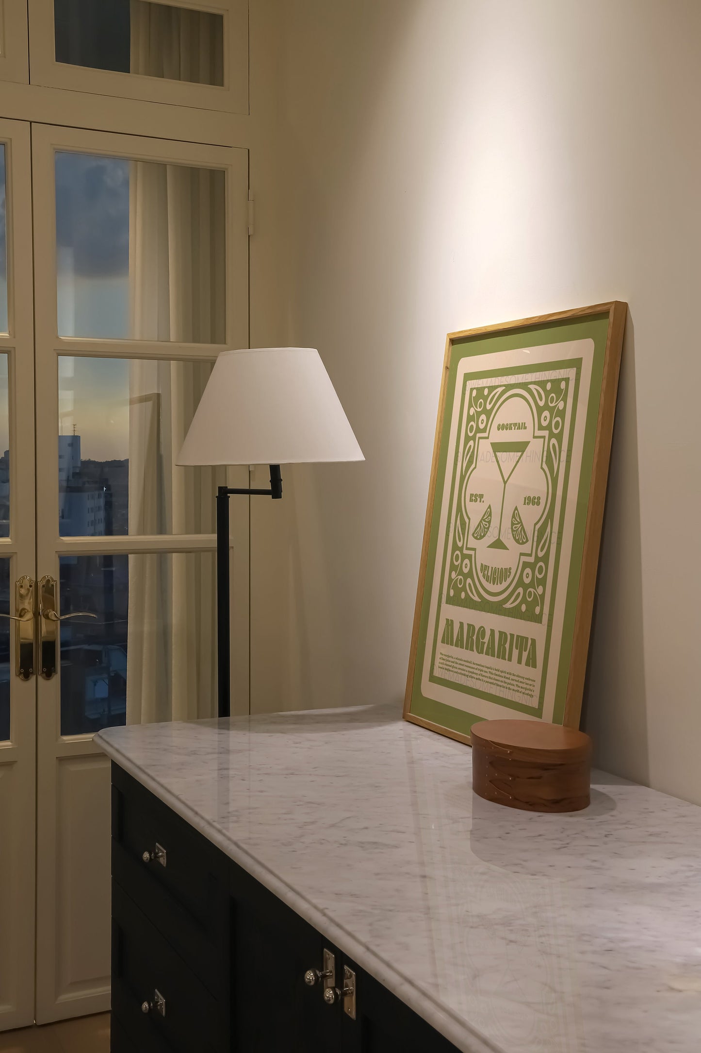 Margarita Cocktail Poster, Bar Cart Print, Retro Wall Art, Art Deco, Kitchen Decor, Cocktail Print, Kitchen Art, Bar Cart, Home Decor