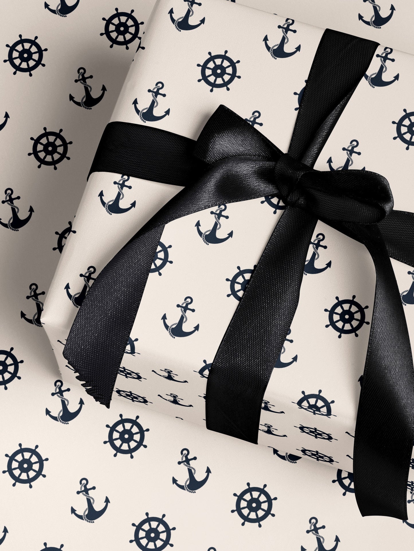 Boating Gift Wrap Paper Roll Sailboat Print Wrapping Paper Coastal Wedding Gift Nautical Gift for Him Beach Gift Idea Coastal Wrapping Paper