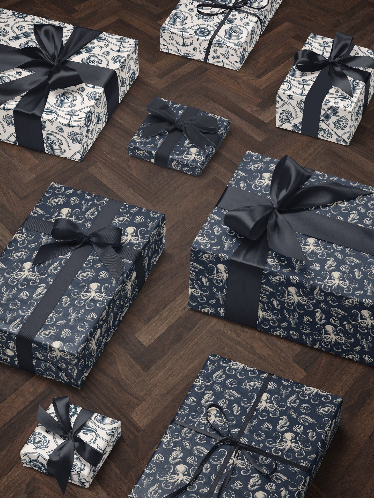 Octopus Gift Wrapping Paper Ocean Life Art Underwater Print Wrapping Paper Pattern Octopus Art Sea Life Gift Octopus Decor Scrapbook Paper