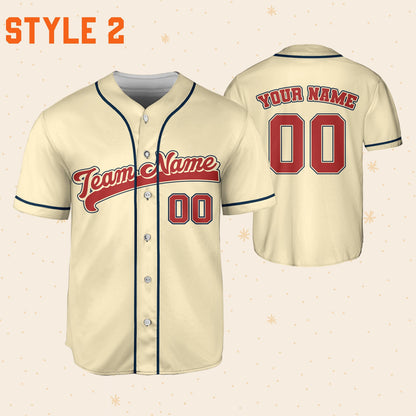 Personalized Name Custom Collection, Personalized Name Baseball Jersey, Custom Baseball Jersey Uniform Baseball Fans Baseball Lovers